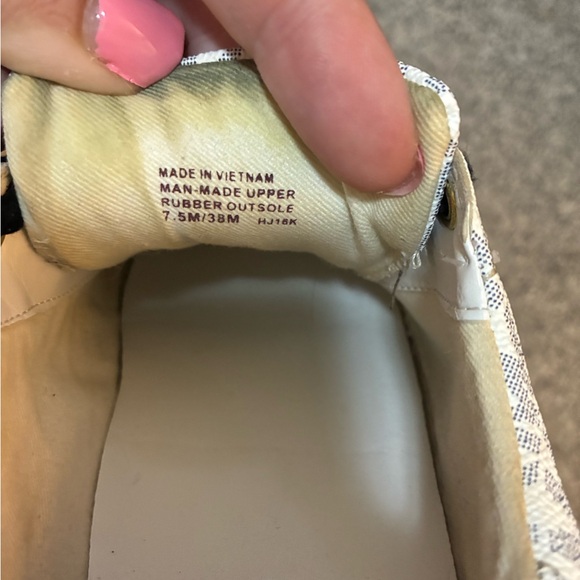 Michael Kors White and Navy Athletic Shoes - Picture 9 of 10